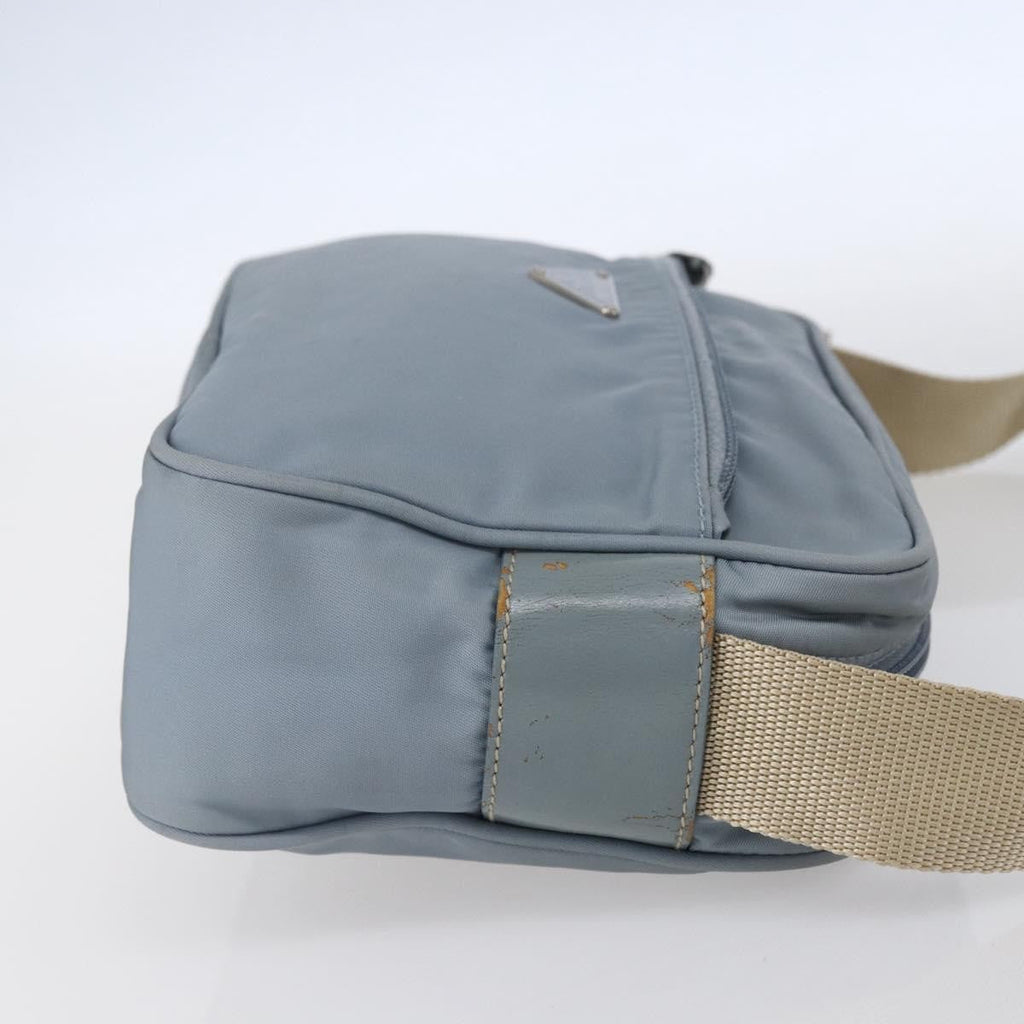 Prada Front Pocket Camera Bag Tessuto Blue Nylon Shoulder Bag Bag