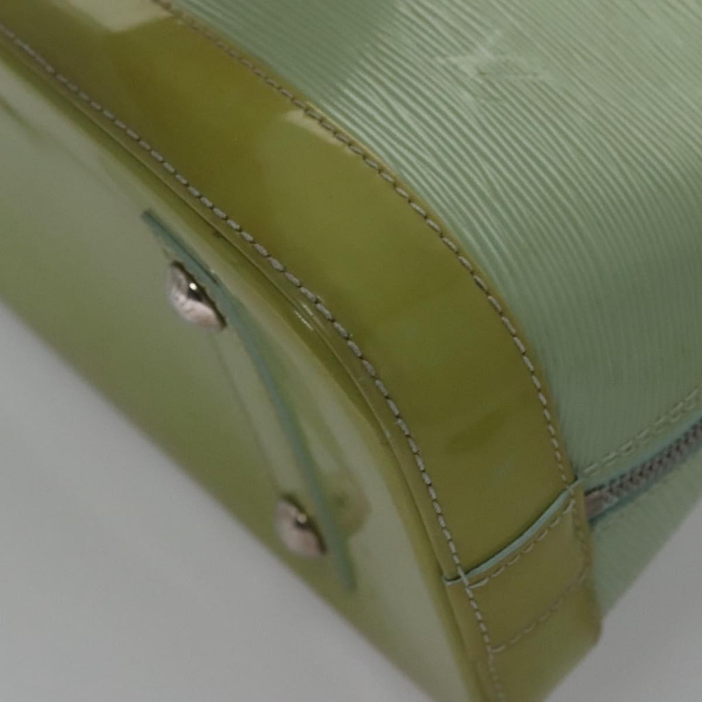 Louis Vuitton Alma Handbag Electric Epi Leather Green Patent_Leather Handbag