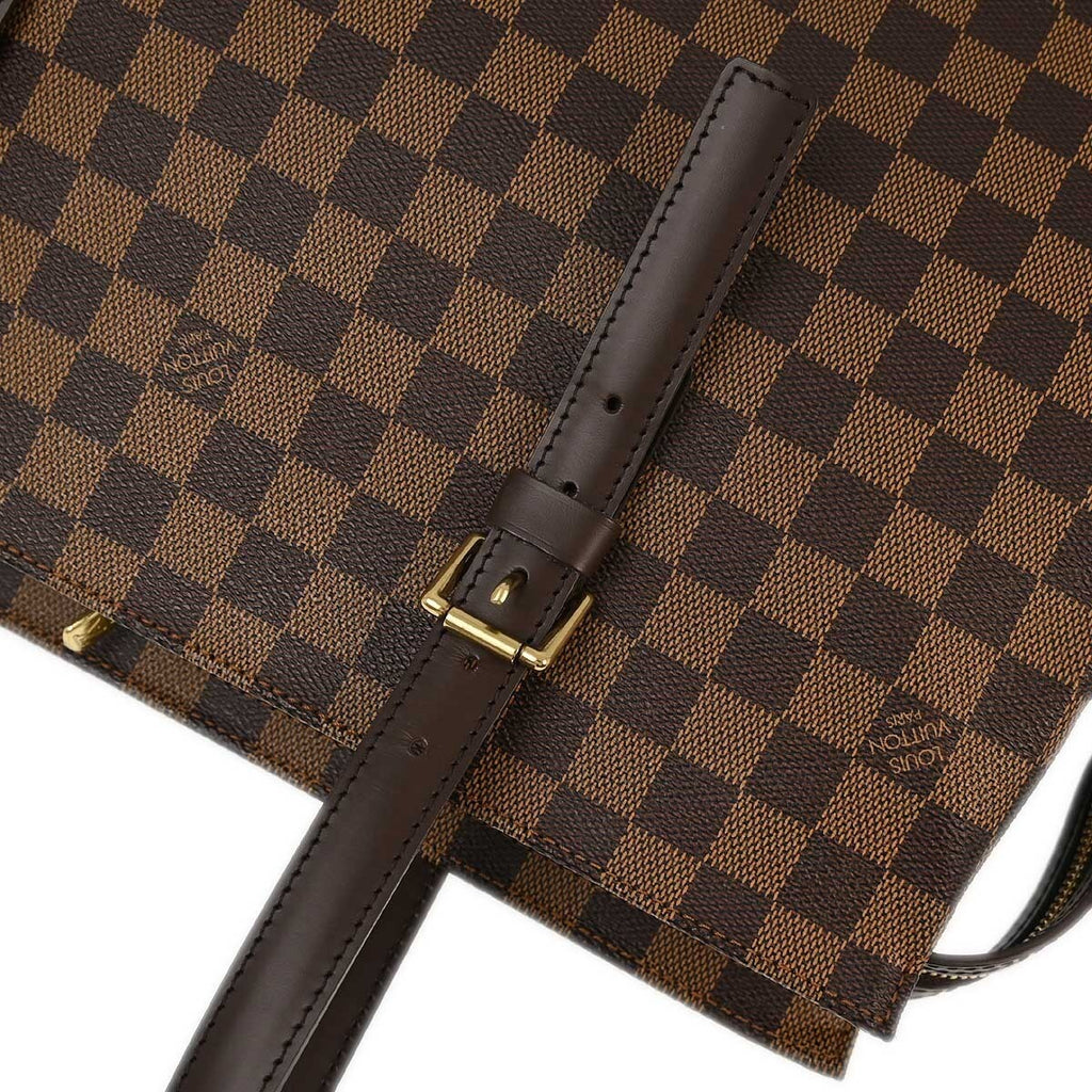 Louis Vuitton Chelsea Handbag Damier Brown Canvas Tote Bag