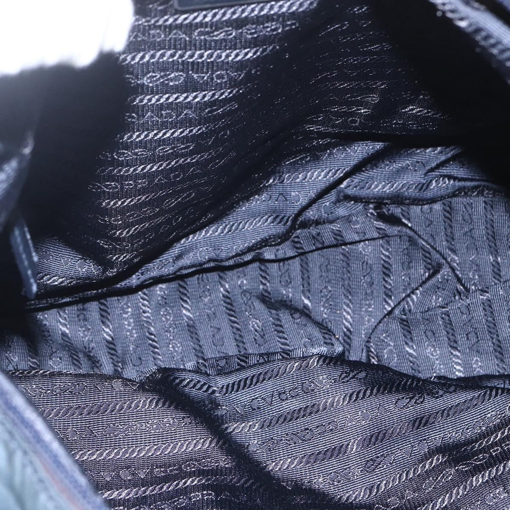 Prada Zip Buckle Messenger Bag Tessuto Navy Nylon Shoulder Bag Bag