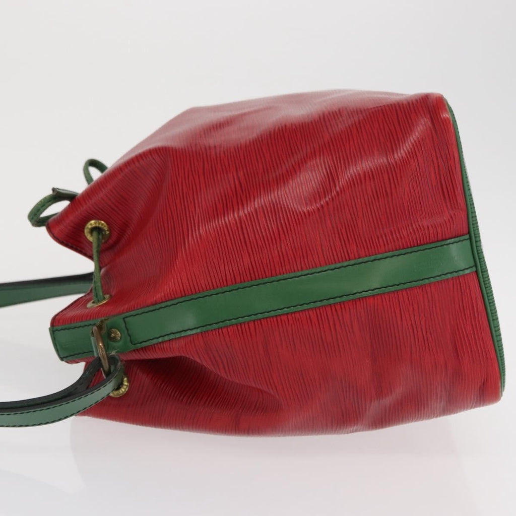 Louis Vuitton Bicolor Petit Noe Handbag Epi Leather Green Leather Shoulder Bag