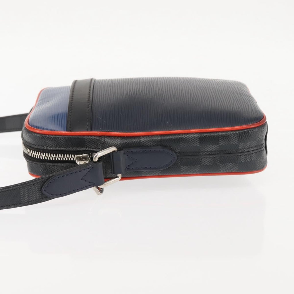 Louis Vuitton Danube Handbag Epi Leather Navy Leather Bag