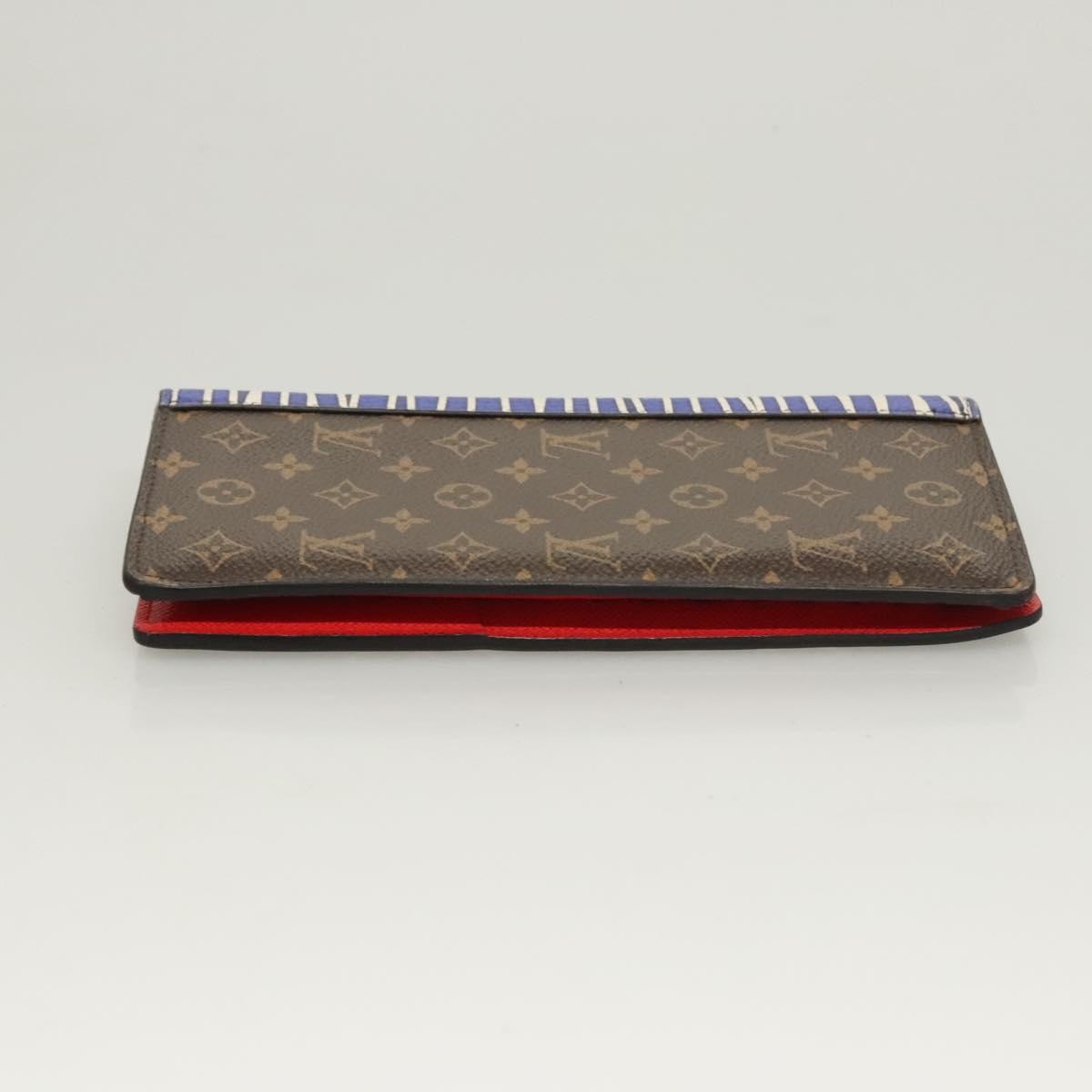 Louis Vuitton Porte Feuille Brother Patchwork Blue Canvas Wallets Accessory
