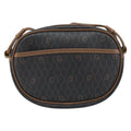 Christian Dior Vintage Honeycomb Shoulder Bag Canvas And Leather Black Canvas Shoulder Bag Bag (Pre-Owned)