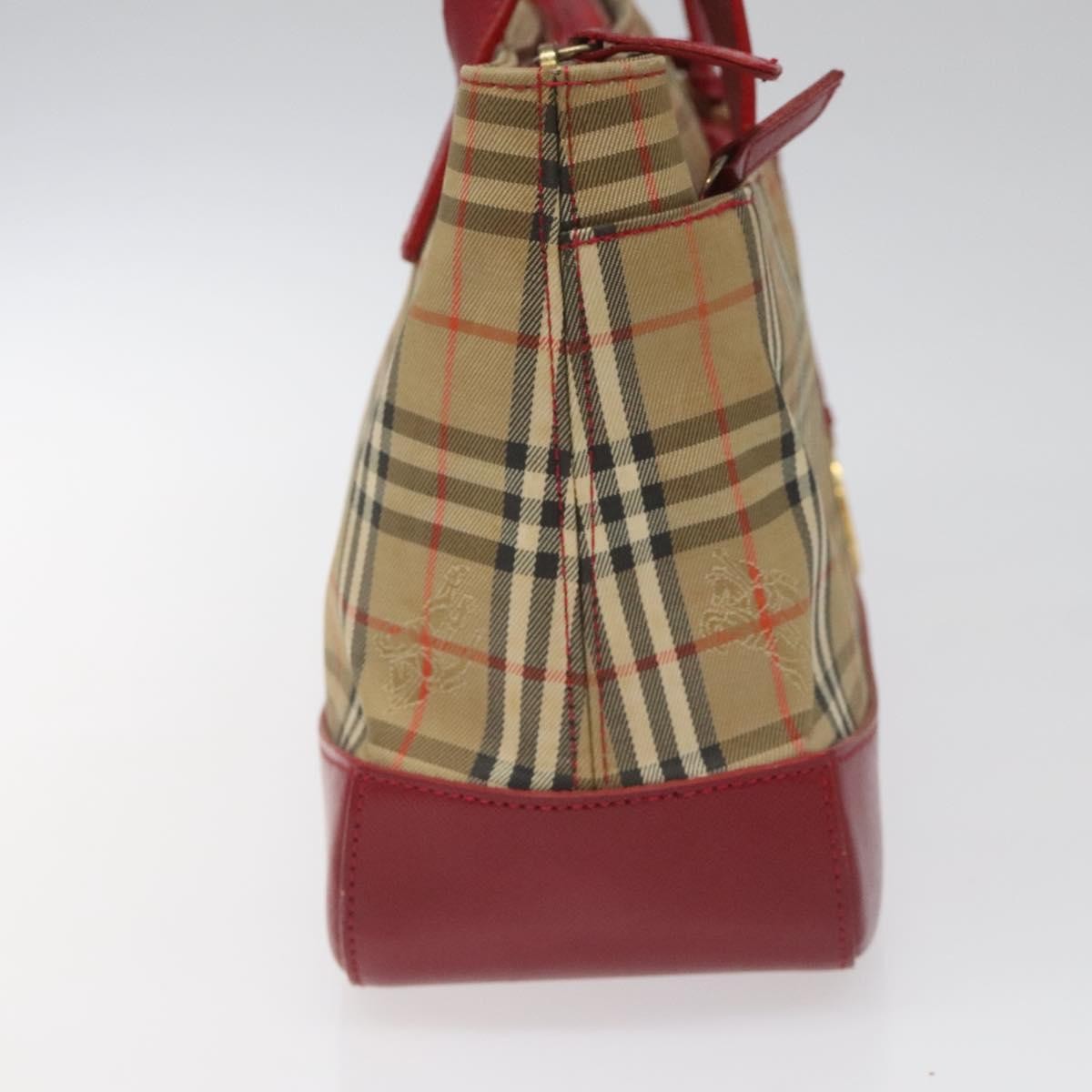 Burberry Nova Check Handbag Nova Check Canvas And Leather Beige Canvas Handbag
