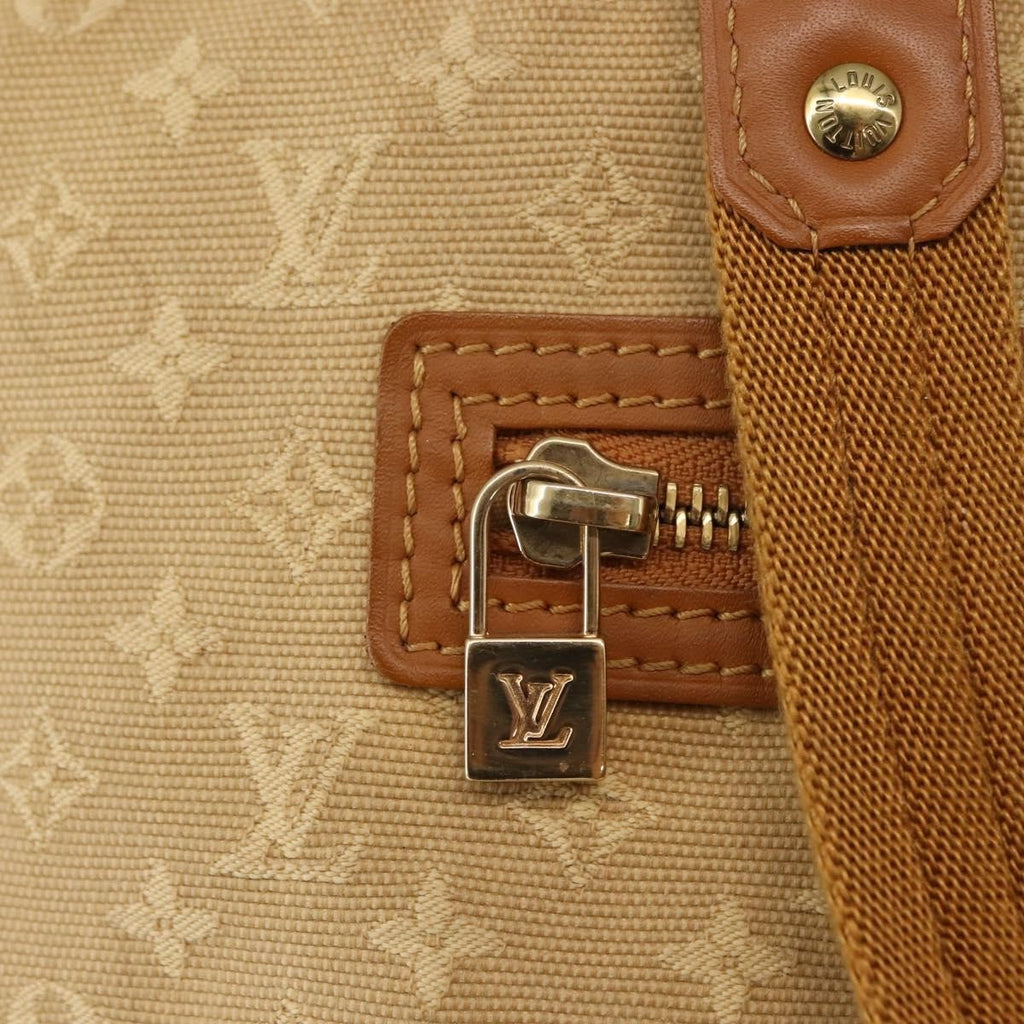 Louis Vuitton Lucille Handbag Mini Lin Beige Canvas Tote Bag
