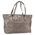 Gucci Plus Tote Gg Imprime Silver Pvc Tote Bag Bag (Pre-Owned)