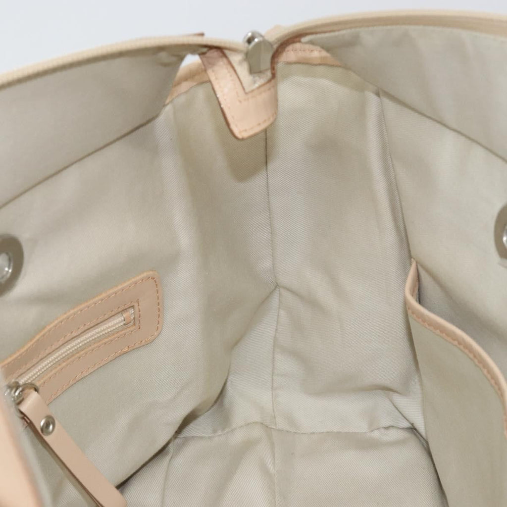 Burberry Nova Check Tote Canvas And Leather Beige Canvas Tote Bag
