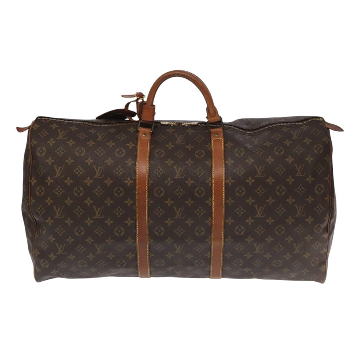 Louis Vuitton Keepall Bag Monogram Canvas Brown Canvas Travel Bag