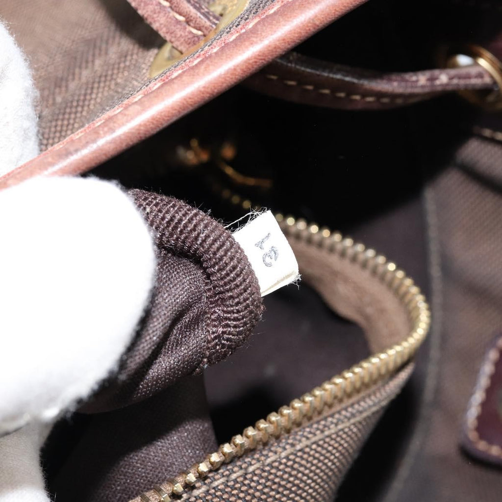 Prada Logo Flat Messenger Canvas Brown Canvas Shoulder Bag Bag