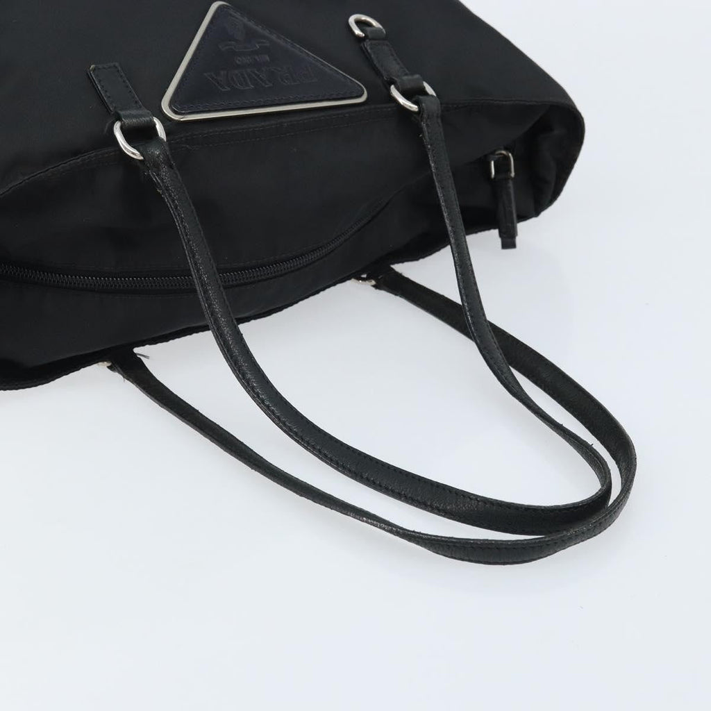 Prada Vintage Zip Tote Tessuto Black Nylon Tote Bag Bag