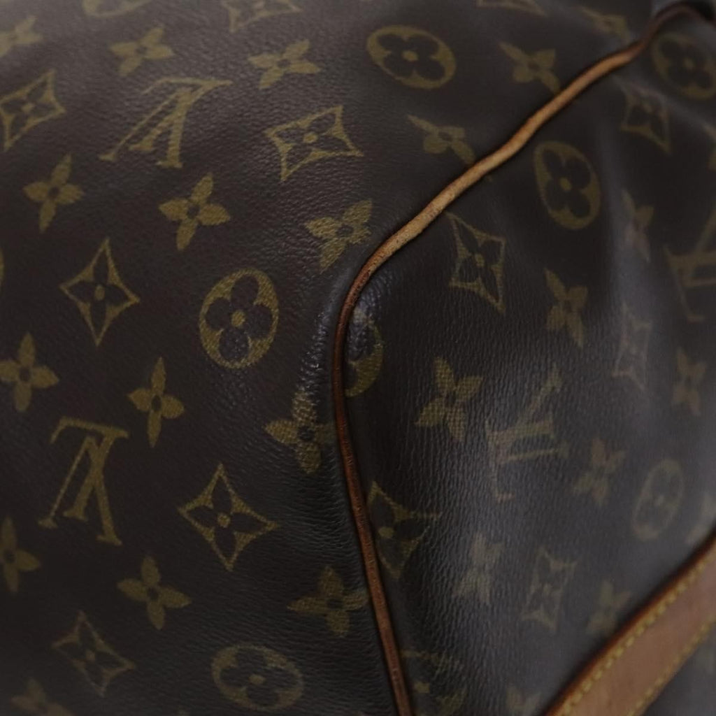 Louis Vuitton Keepall Bandouliere Bag Monogram Canvas Brown Canvas Travel Bag