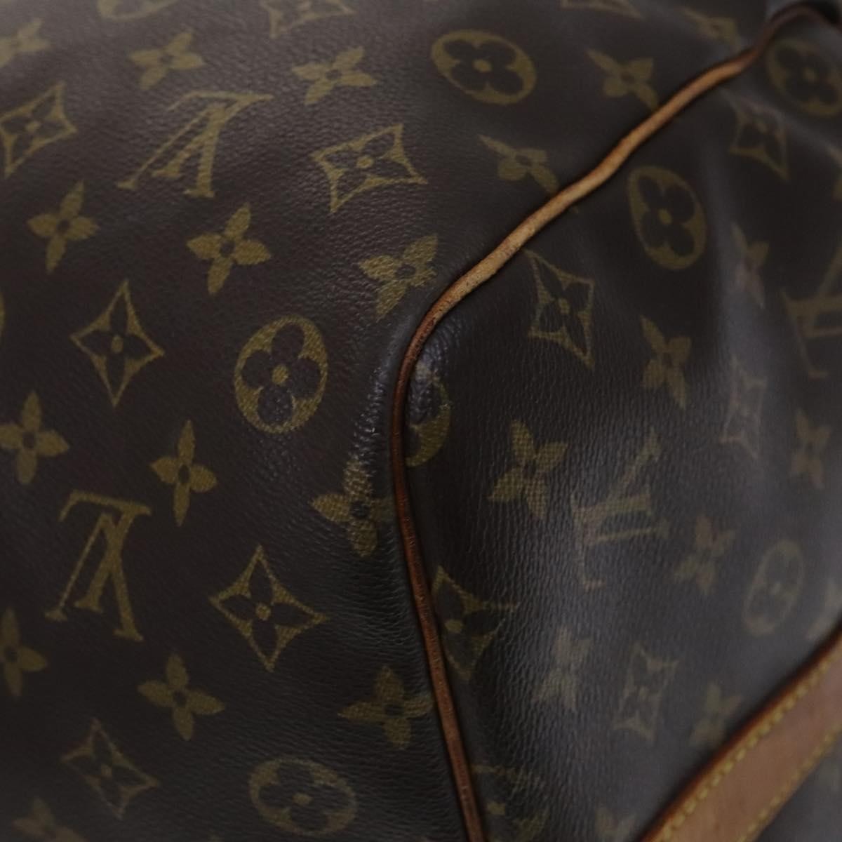 Louis Vuitton Keepall Bandouliere Bag Monogram Canvas Brown Canvas Travel Bag