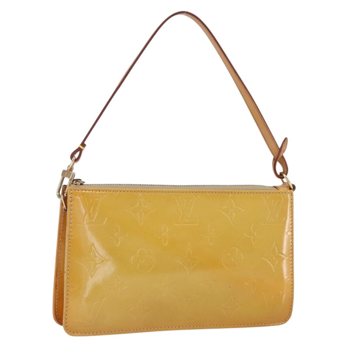 Louis Vuitton Lexington Pochette Monogram Vernis Beige Patent_Leather Clutche & Pouche Bag