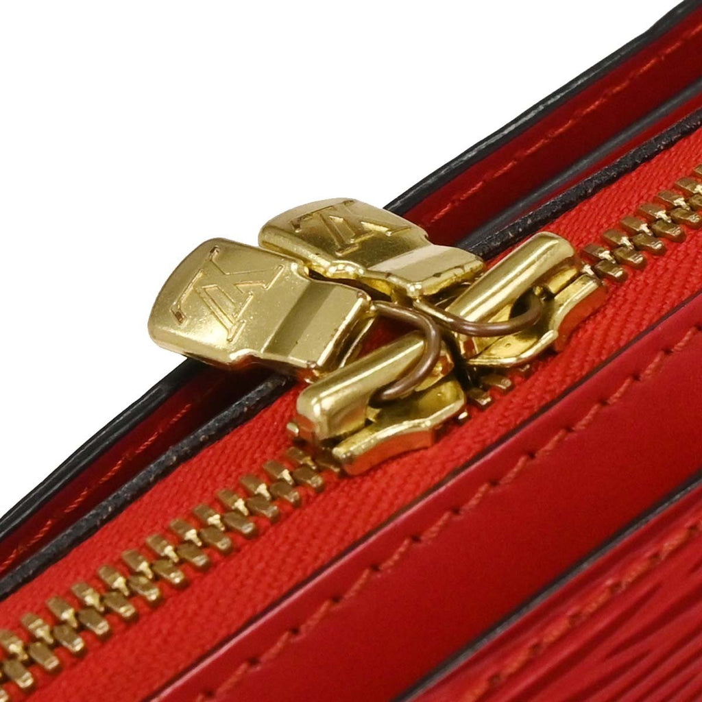 Louis Vuitton Pont Neuf Handbag Epi Leather Red Leather Handbag