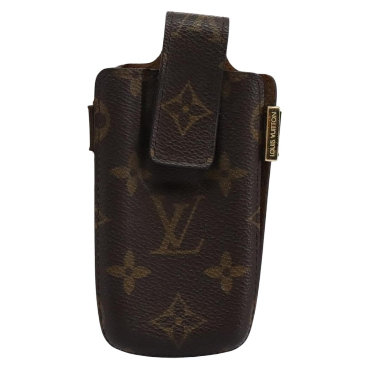 Louis Vuitton Étui Téléphone Monogram Canvas Brown Canvas Tech Accessory Accessory