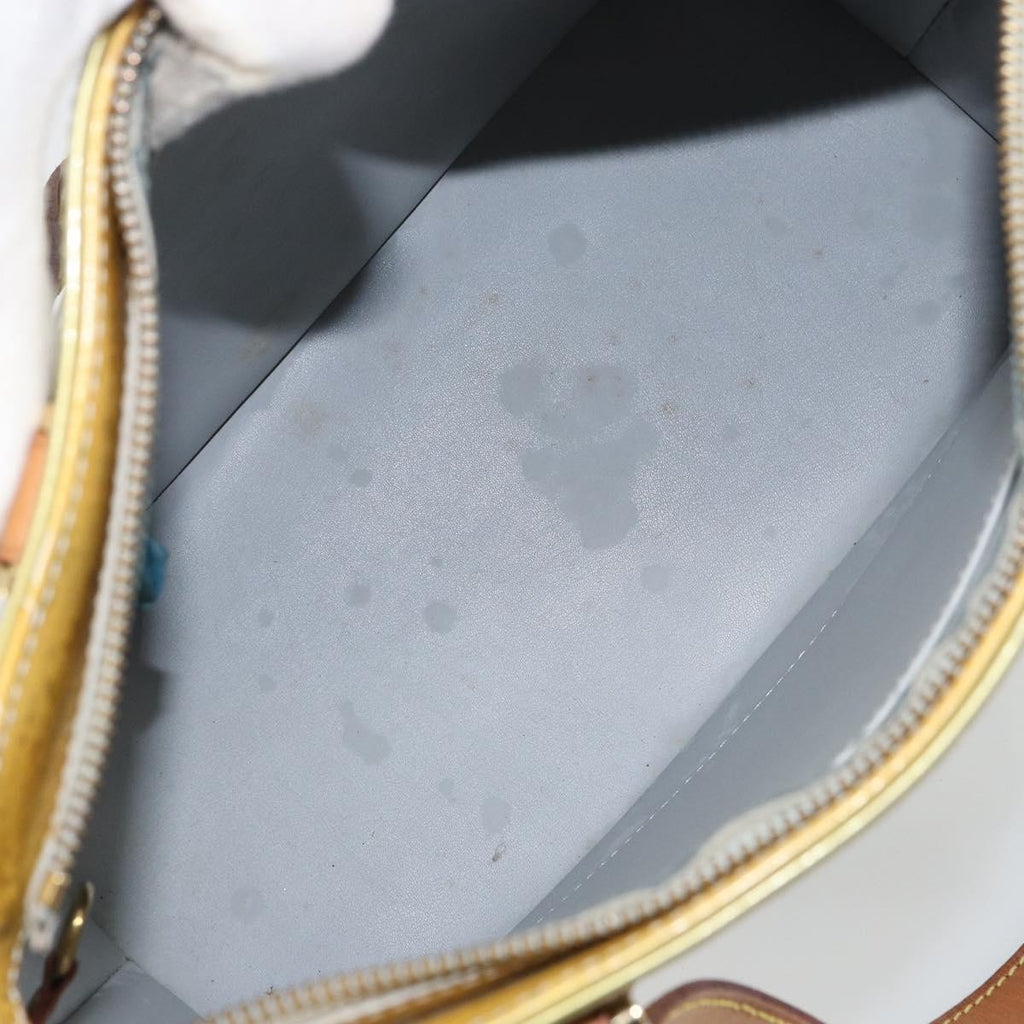 Louis Vuitton Houston Handbag Monogram Vernis Gray Patent_Leather Handbag