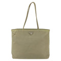 Prada Vintage Zip Tote Tessuto Ecru Nylon Tote Bag Bag