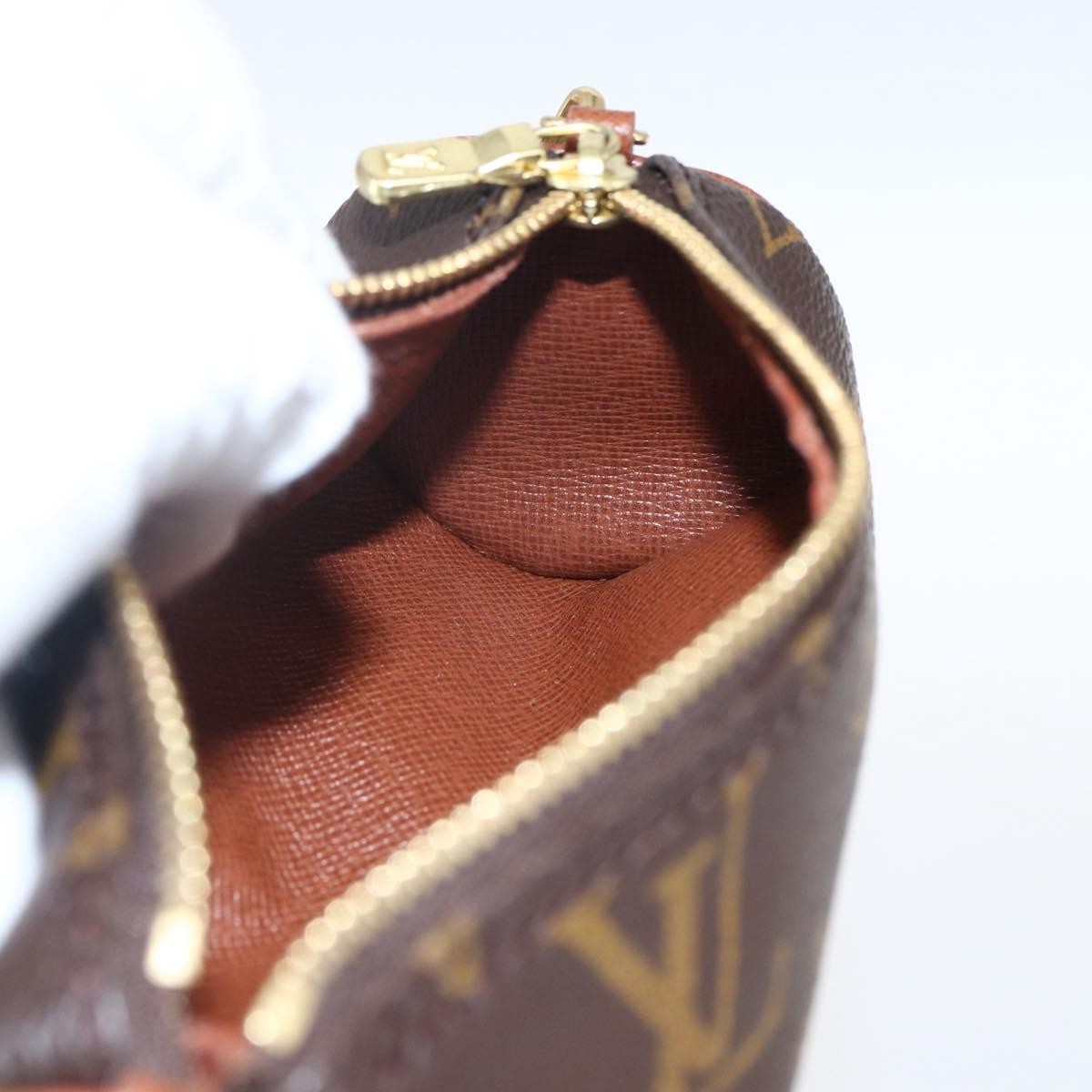 Louis Vuitton Papillon Pochette Monogram Canvas Brown Canvas Clutche & Pouche Bag