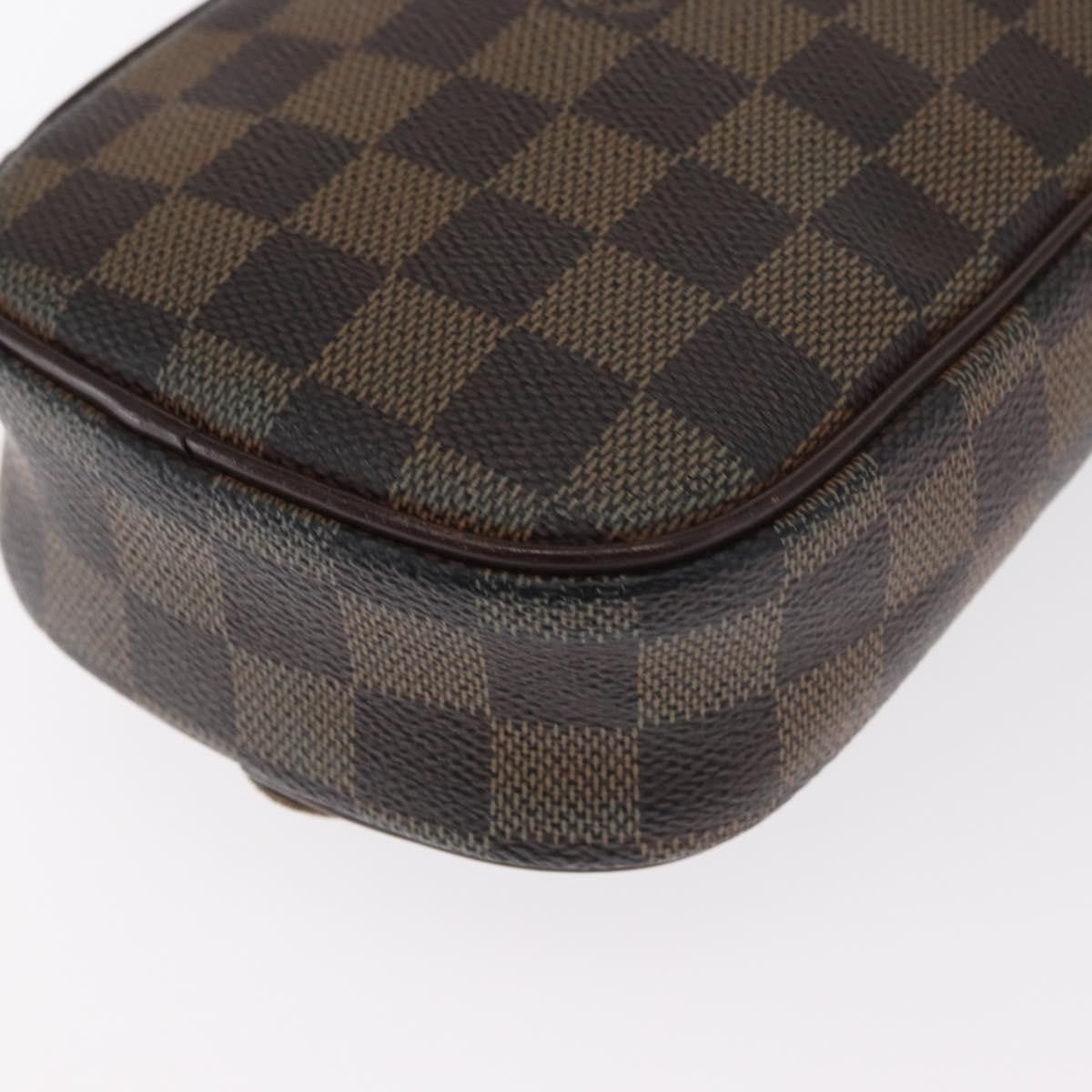 Louis Vuitton Pochette Gange Damier Brown Canvas Clutche & Pouche Bag