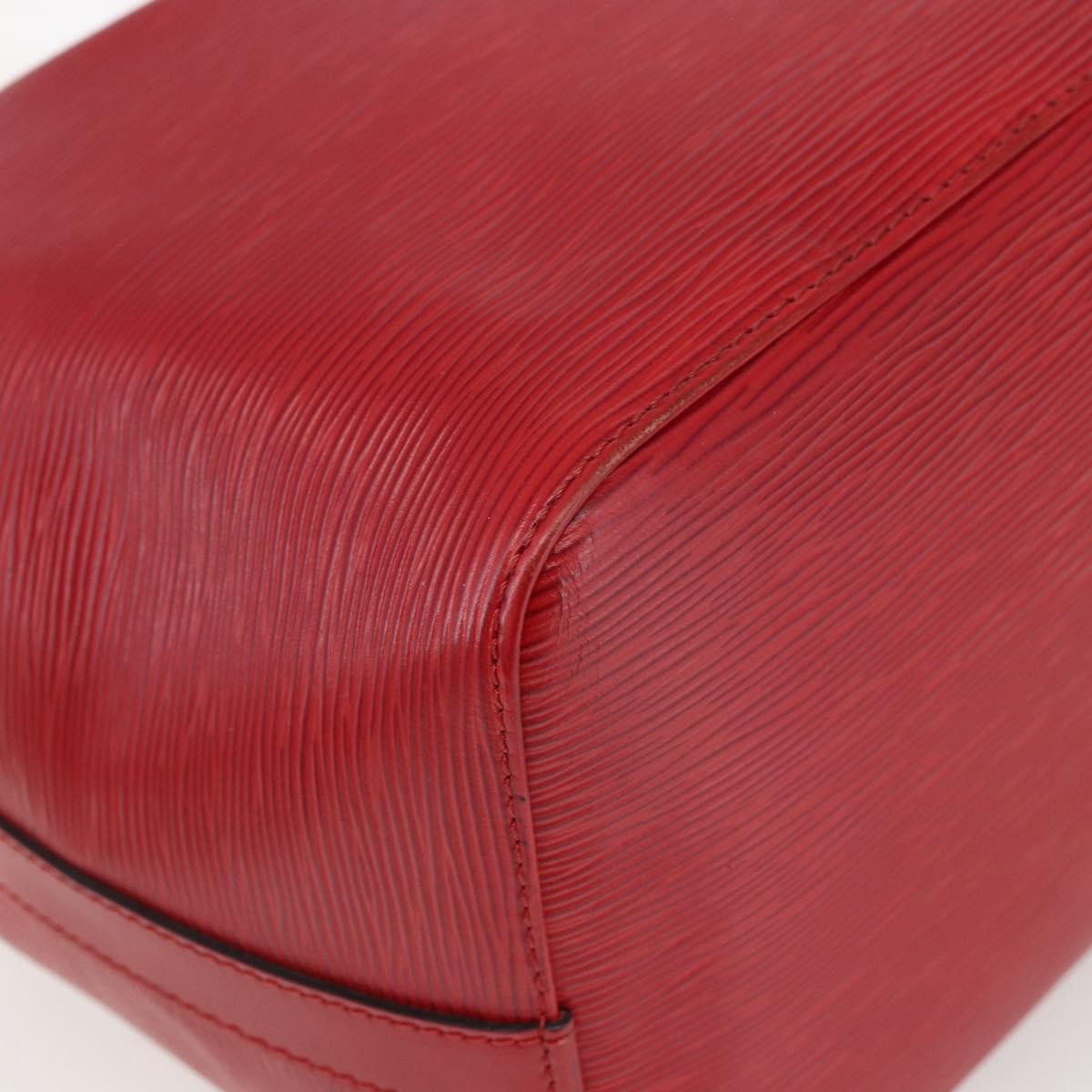 Louis Vuitton Petit Noe Handbag Epi Leather Red Leather Shoulder Bag