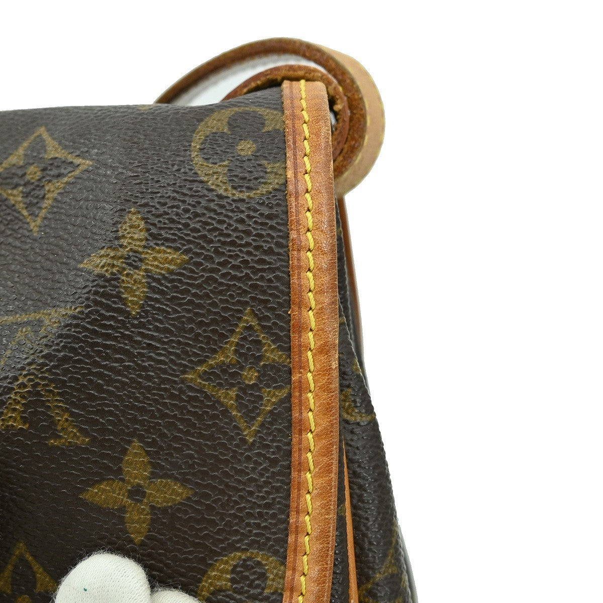 Louis Vuitton Saumur Handbag Monogram Canvas Brown Canvas Shoulder Bag