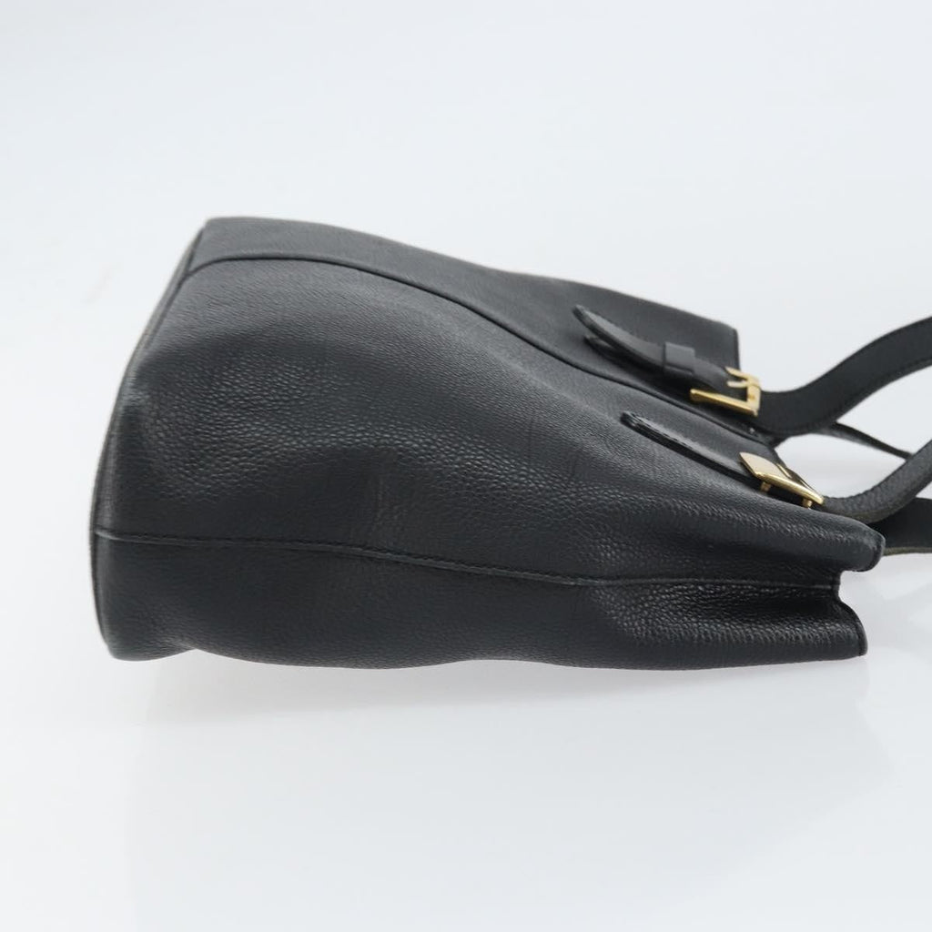 Burberry Vintage Handbag Leather Black Leather Handbag