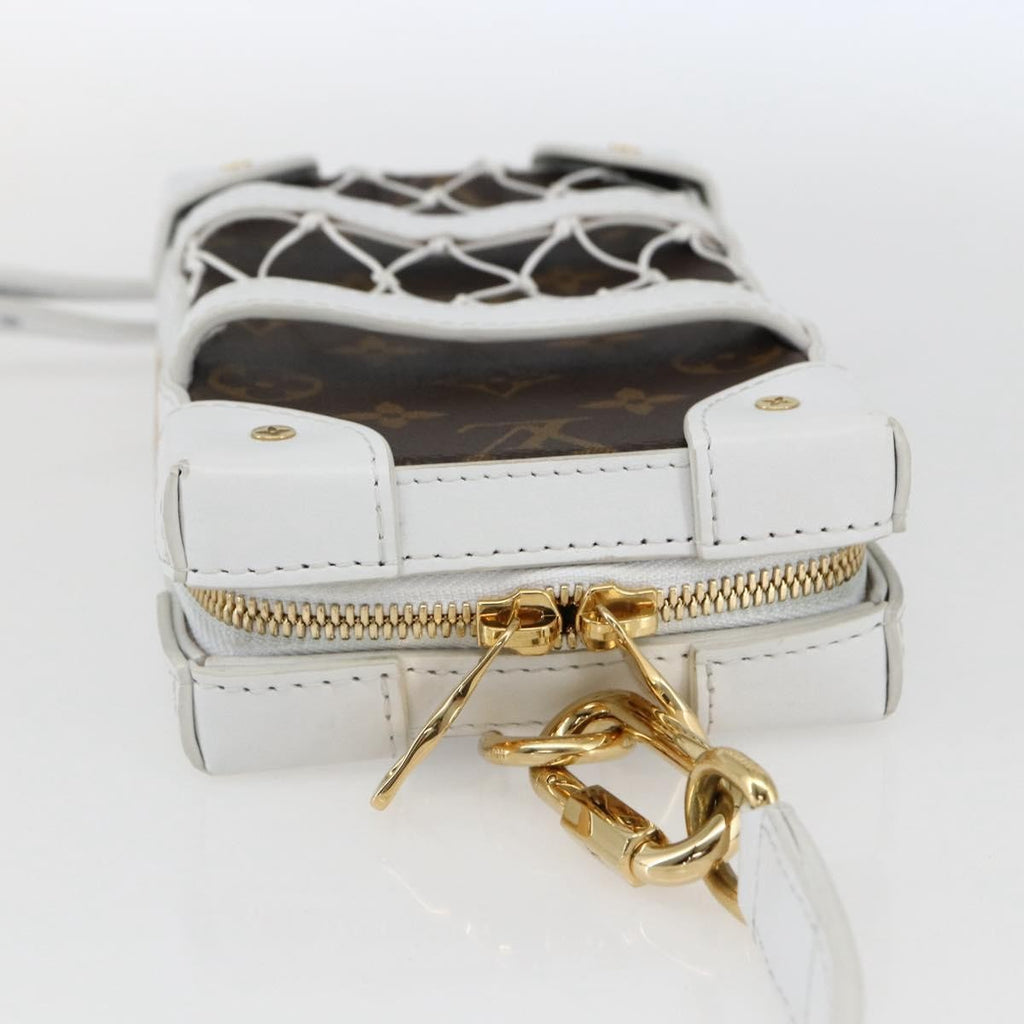 Louis Vuitton X Nba Soft Trunk Phone Box Monogram Canvas White Canvas Clutche & Pouche Bag