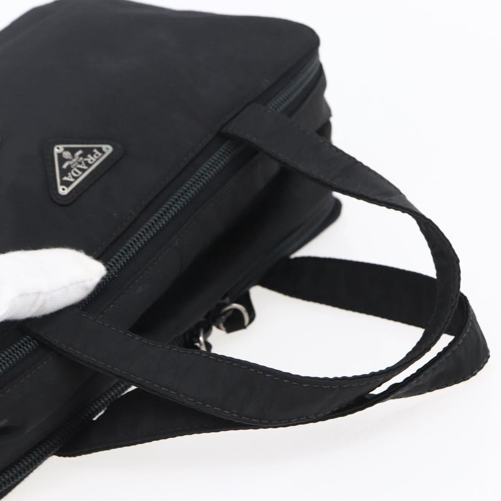 Prada Vintage Handbag Tessuto Black Nylon Handbag