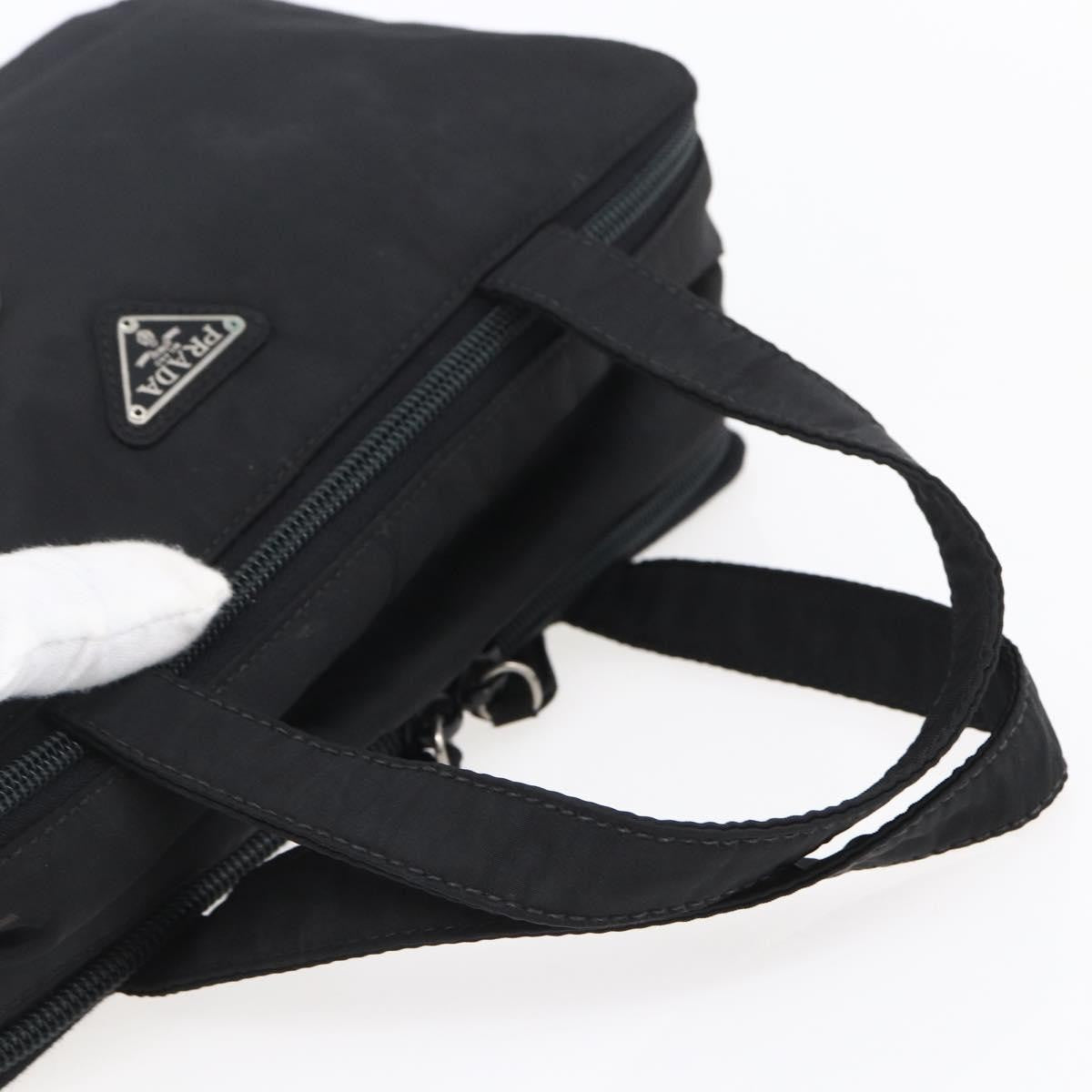 Prada Vintage Handbag Tessuto Black Nylon Handbag
