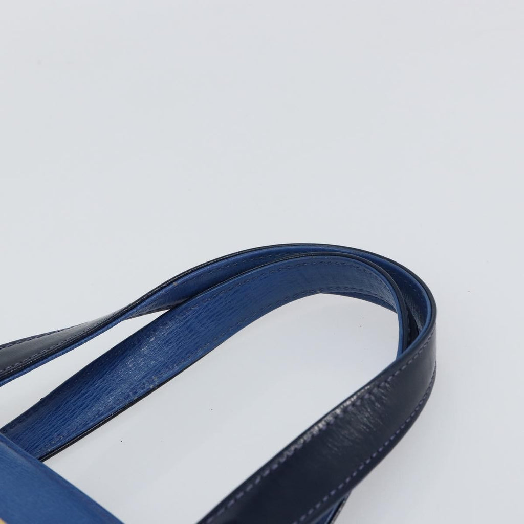 Burberry Vintage Handbag Leather Blue Leather Handbag