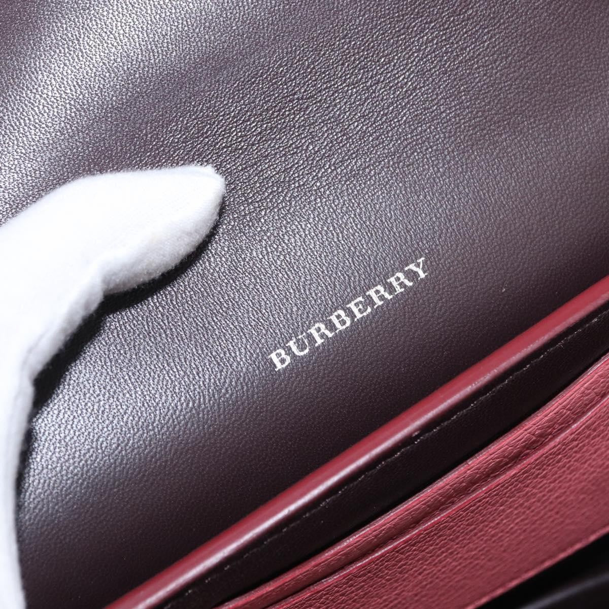 Burberry D-Ring Shoulder Bag Leather Pink Leather Shoulder Bag