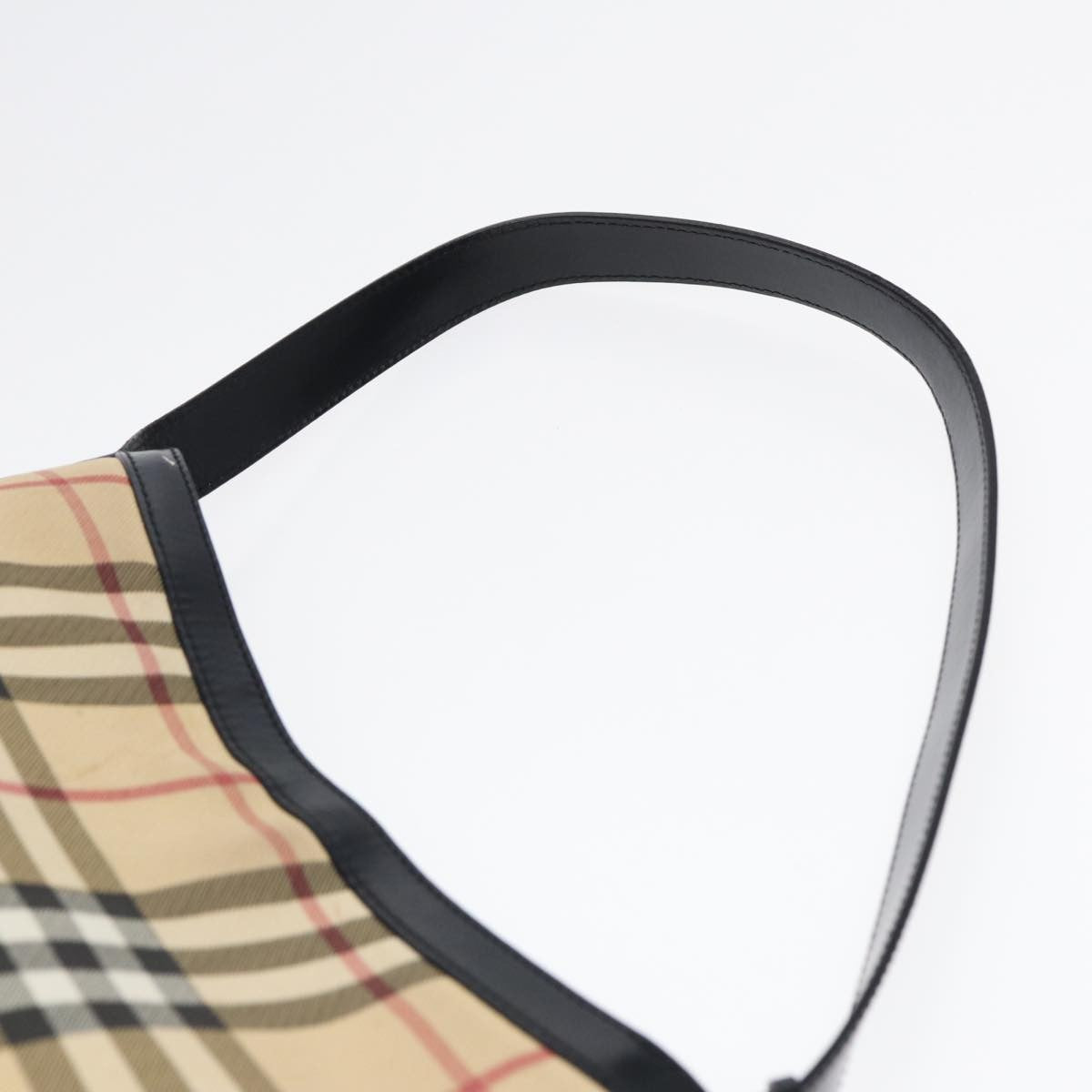 Burberry Nova Check Shoulder Bag Canvas And Leather Beige Canvas Shoulder Bag