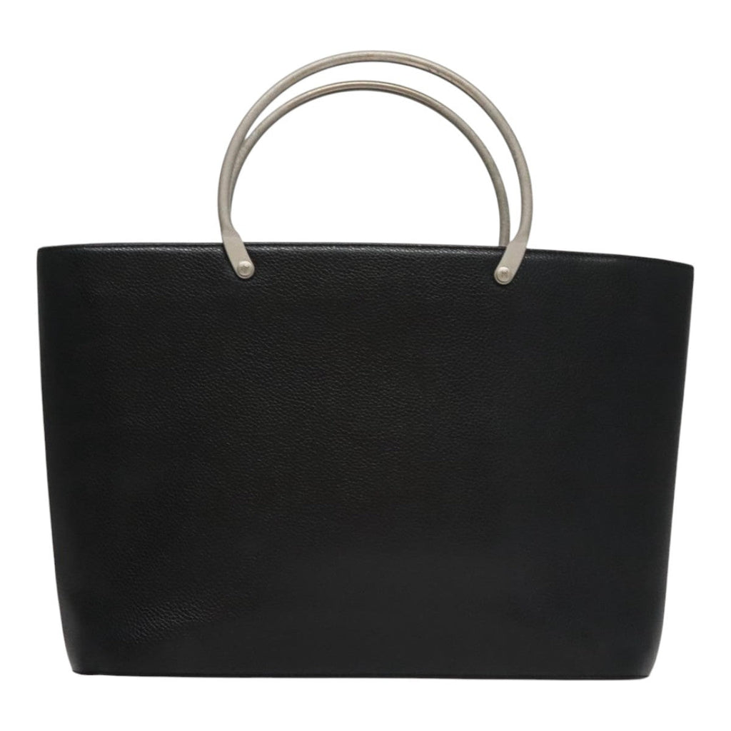 Chanel Vintage Tote Leather Black Leather Tote Bag Bag