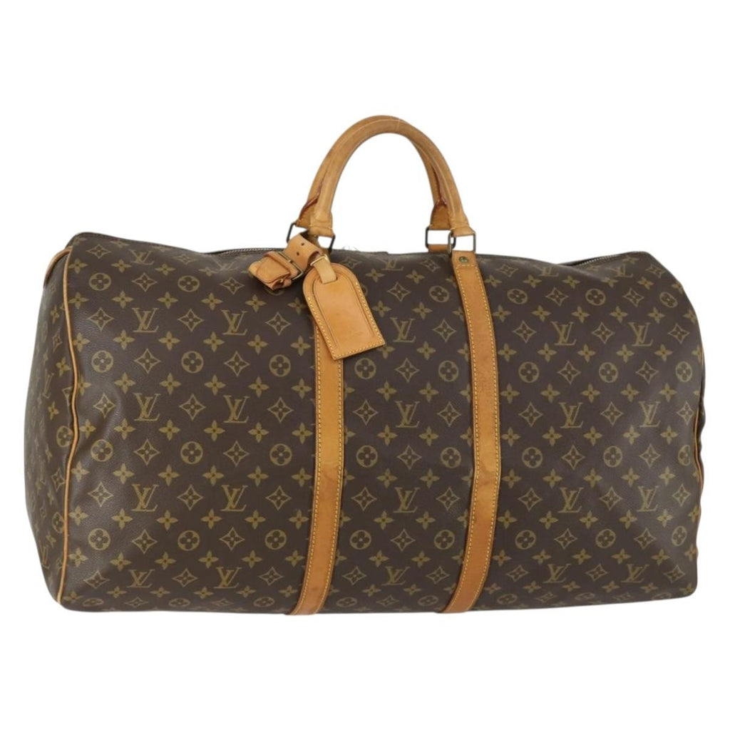 Louis Vuitton Keepall Bag Monogram Canvas Brown Canvas Travel Bag