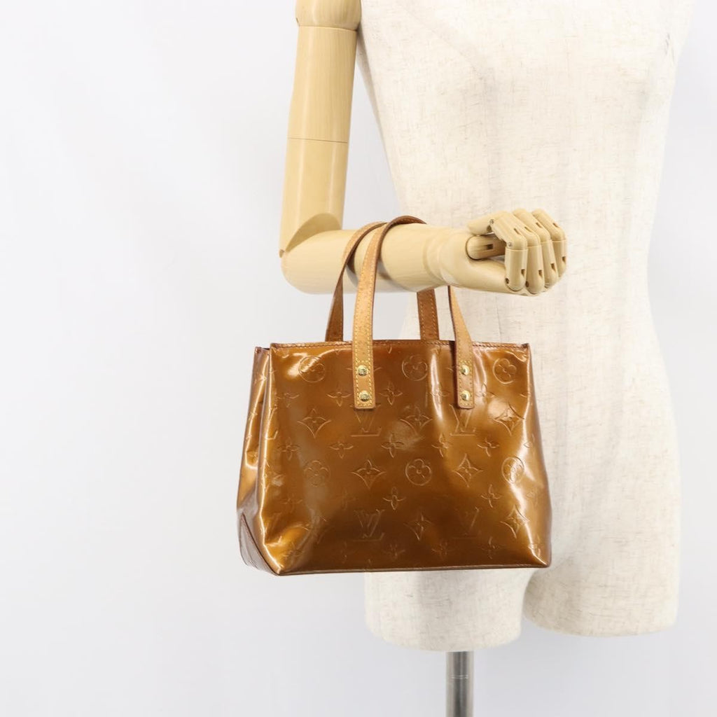 Louis Vuitton Reade Handbag Monogram Vernis Brown Patent_Leather Tote Bag