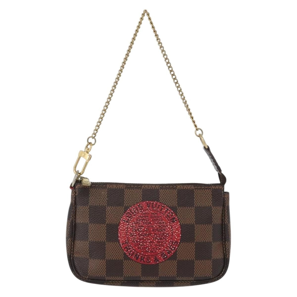 Louis Vuitton Pochette Accessoires Limited Edition Damier Brown Canvas Clutche & Pouche Bag