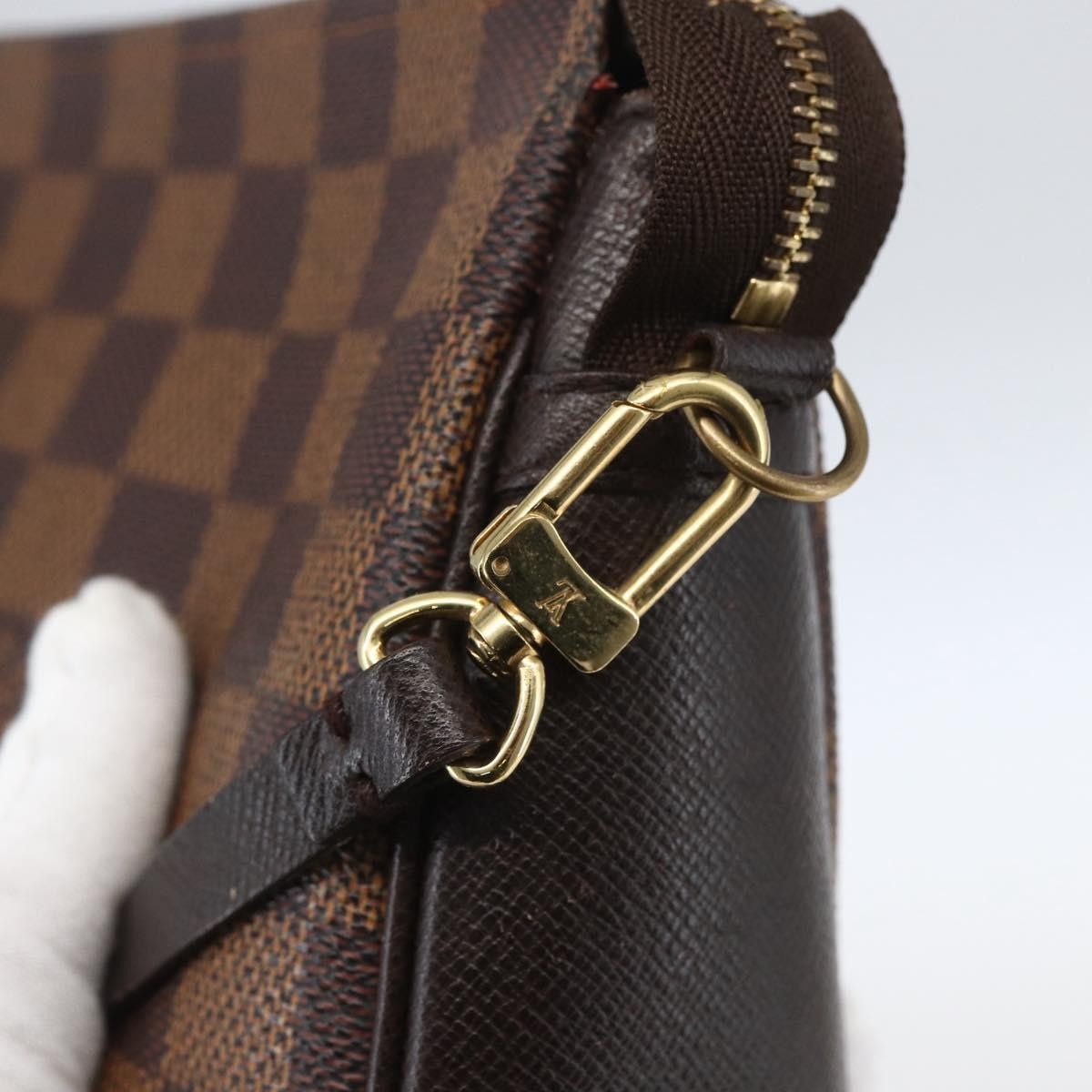 Louis Vuitton Trousse Make Up Bag Damier Brown Canvas Clutche & Pouche Bag