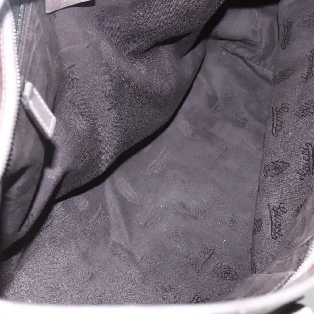 Gucci Plus Tote Gg Imprime Silver Pvc Tote Bag Bag (Pre-Owned)