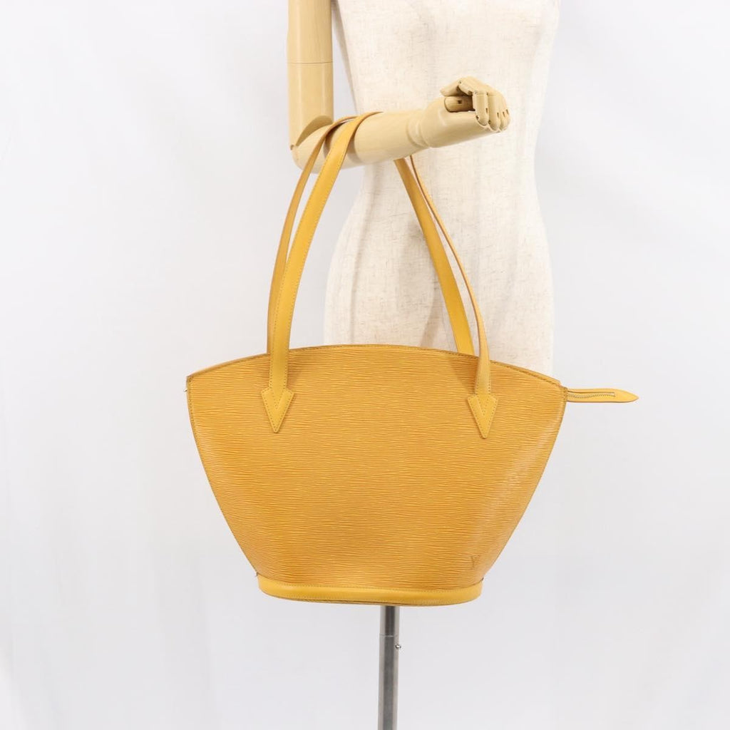 Louis Vuitton Saint Jacques Handbag Epi Leather Yellow Leather Handbag