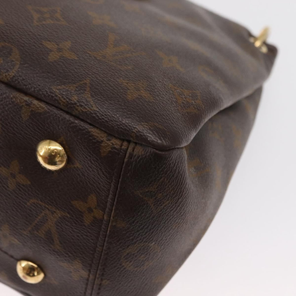 Louis Vuitton Pallas Tote Monogram Canvas With Leather Brown Canvas Tote Bag