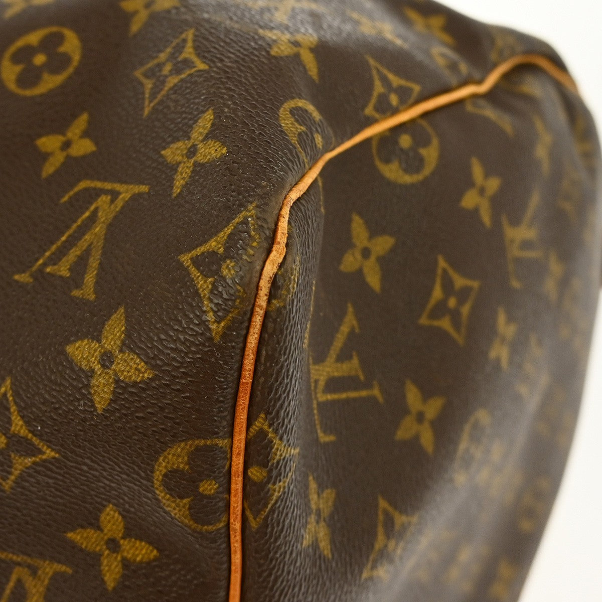 Louis Vuitton Keepall Bag Monogram Canvas Brown Canvas Travel Bag