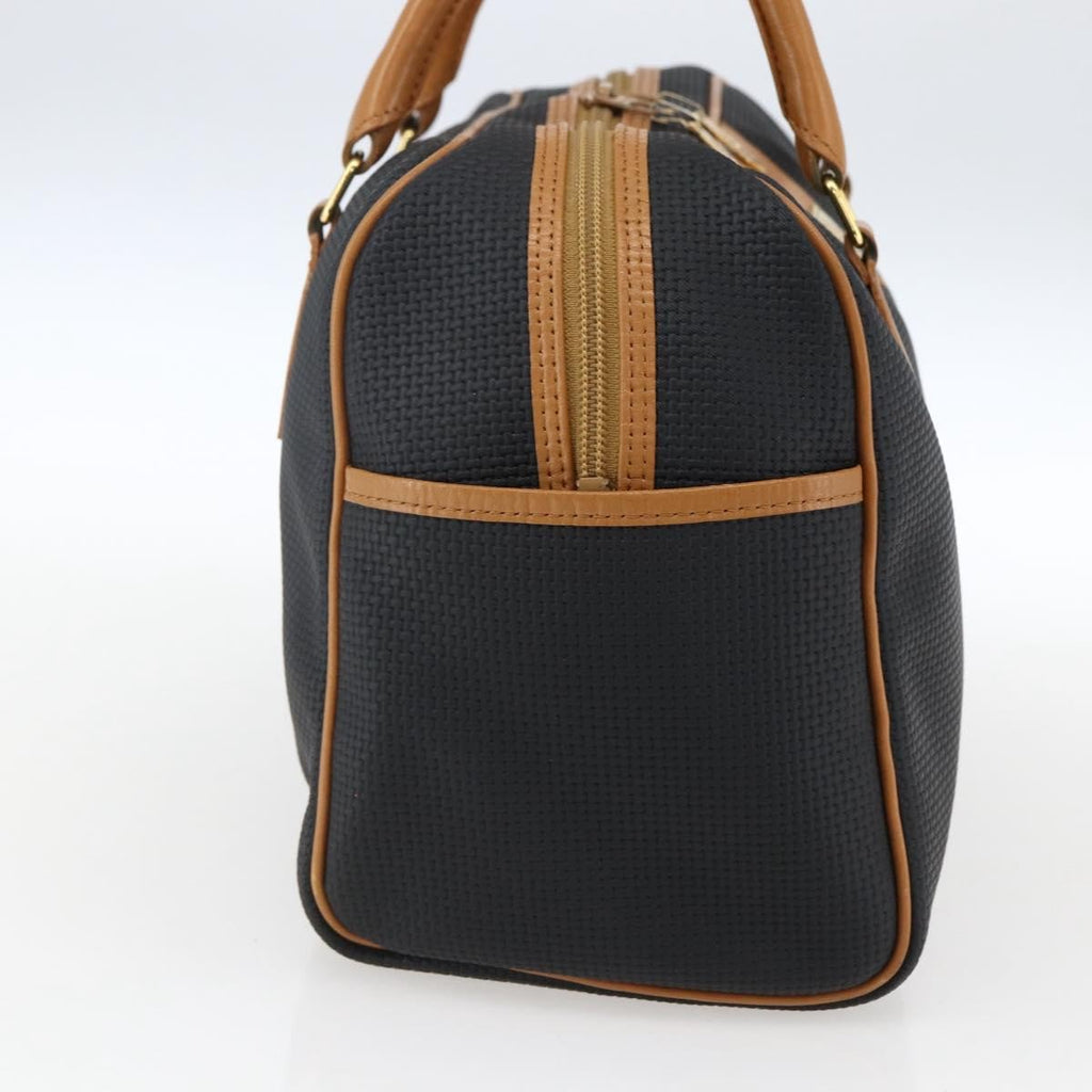Saint Laurent Vintage Handbag Canvas Black Canvas Handbag (Pre-Owned)
