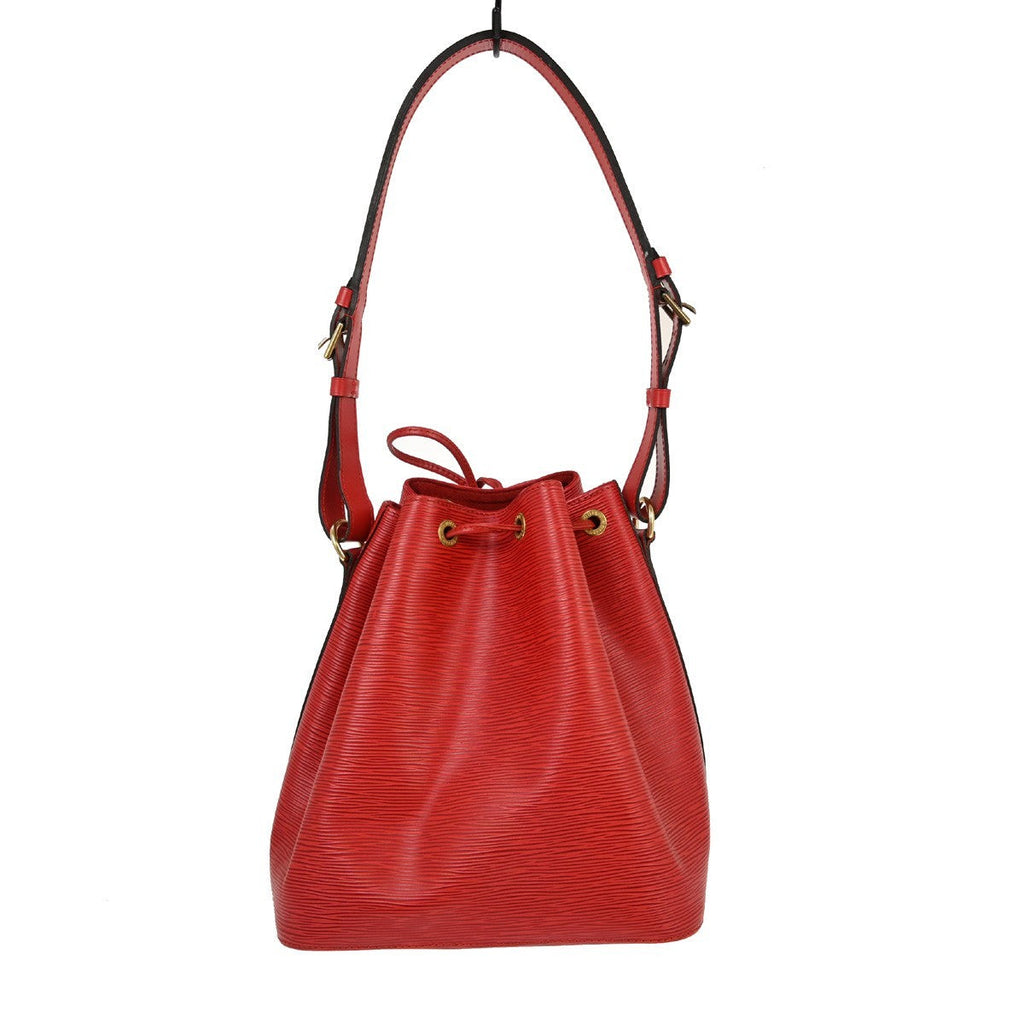 Louis Vuitton Noe Handbag Epi Leather Red Leather Shoulder Bag