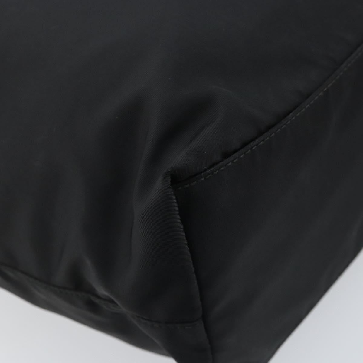 Prada Vintage Zip Tote Tessuto Black Nylon Tote Bag Bag