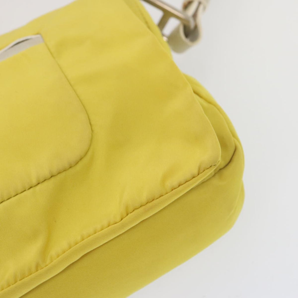 Prada Vintage Shoulder Bag Tessuto Yellow Nylon Shoulder Bag Bag