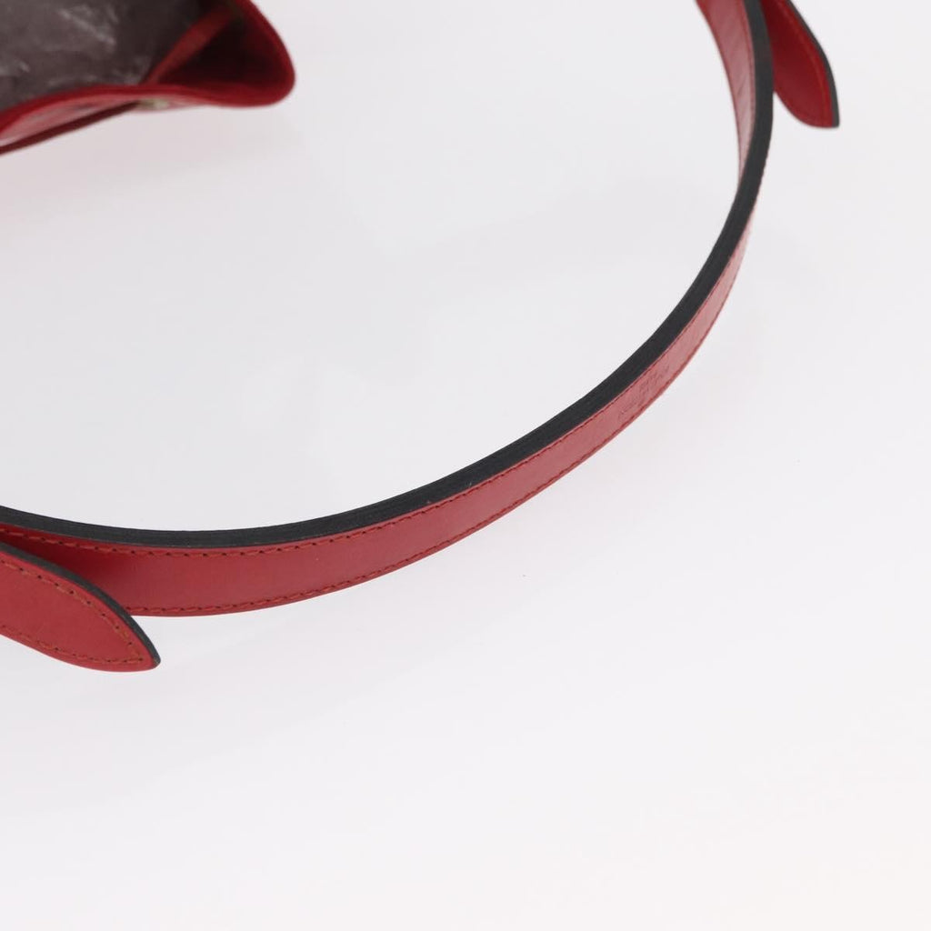Louis Vuitton Petit Noe Handbag Epi Leather Red Leather Shoulder Bag