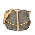 Louis Vuitton Saumur Handbag Monogram Canvas Brown Canvas Shoulder Bag