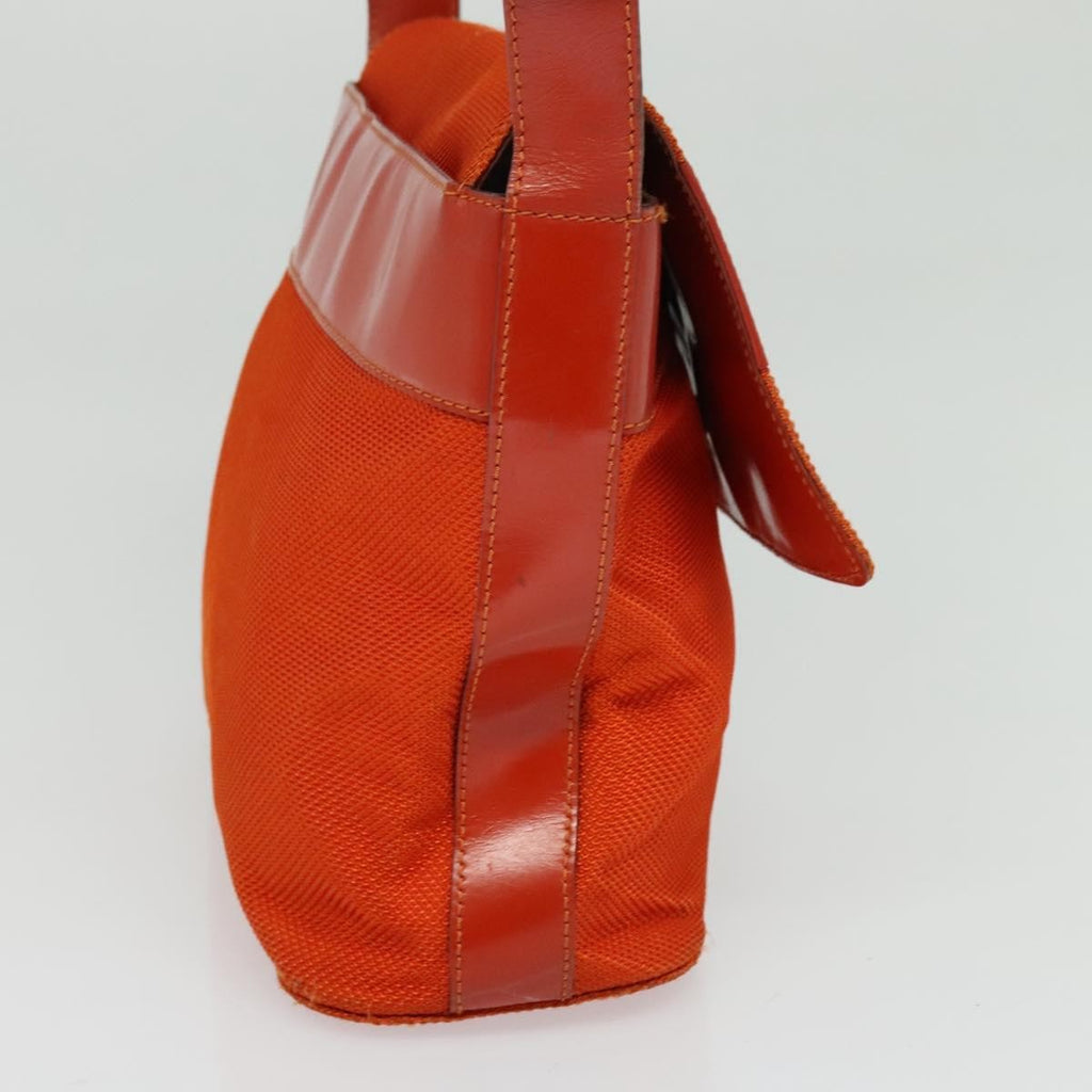 Celine Shoulder Bag Canvas Orange Canvas Shoulder Bag Bag