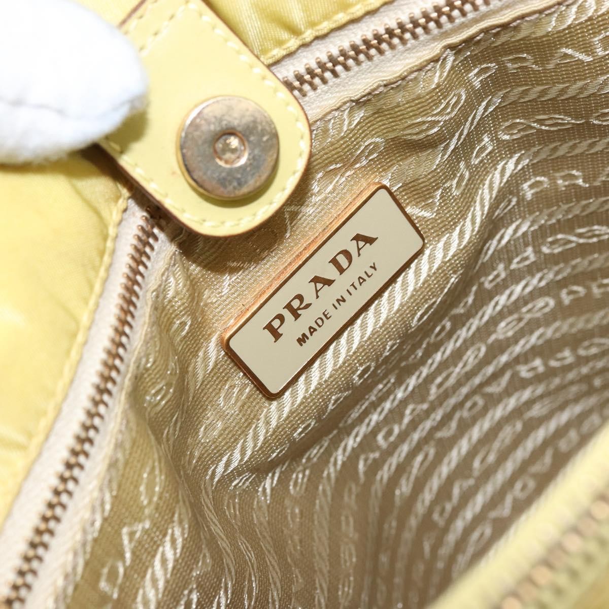 Prada Vintage Tote Nylon Yellow Nylon Tote Bag Bag